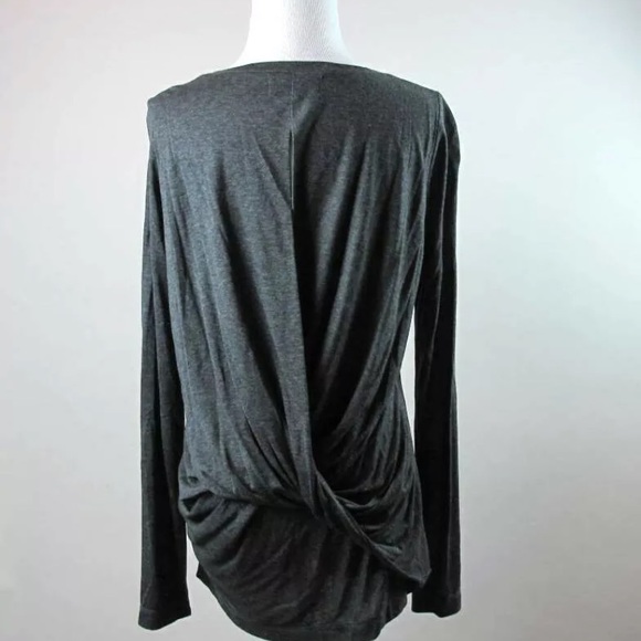 Michael Stars Back Drape Long Sleeve Tee Small - Picture 4 of 8